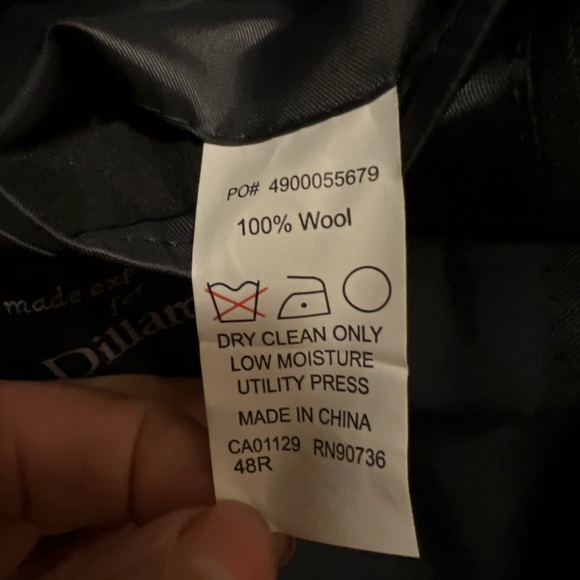 Ralph Lauren RRL 100% Wool Gray Pinstriped Suit 48R - Picture 9 of 15